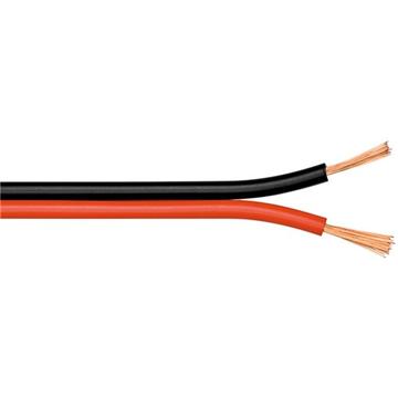 Goobay Cablu difuzor, rola 100m, rosu/negru, 2 x 1,50 mm²; Cod EAN: 4040849150845