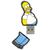 Memorie USB Integral Flashdrive The Simpsons, Homer, 8GB, rubberised silicone