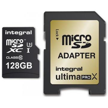 Card memorie Integral 128GB micro SDHC SDXC Carduri C10 - Ultima Pro X- UHS-1 U3 90/90 MB/s