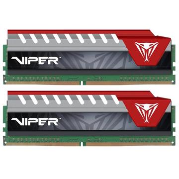 Memorie Patriot DDR4 8GB Viper Elite kit(2x4GB) 2400MHz 1.2V RED heat shield