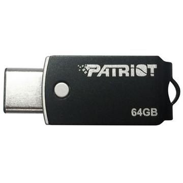 Memorie USB Patriot Memorie externa Stellar Lite 64GB USB 3.0 + USB Type-C