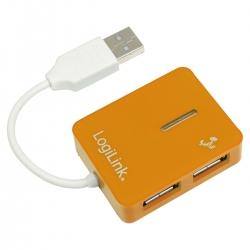 LogiLink Hub USB 2.0  4 -porturi Smile portocaliu