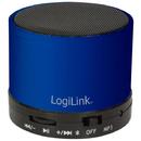 Boxa portabila LogiLink Bluetooth cu MP3 player albastra