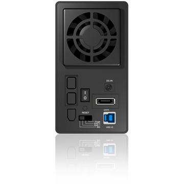 HDD Rack RaidSonic IcyBox 2x3,5'' Sistem RAID 2x3,5'' SATA HDD - USB3.0, negru