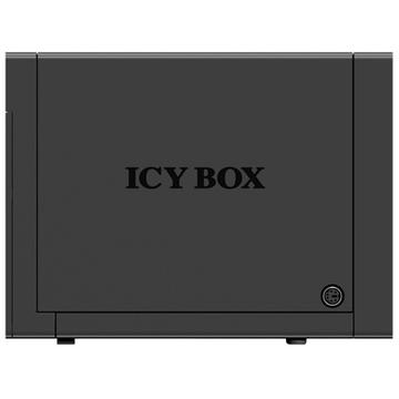 HDD Rack RaidSonic IcyBox 4x3,5'' SATA pentru USB 3.0, eSATA, JBOD, negru