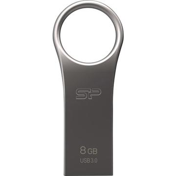 Memorie USB Silicon Power memory USB Jewel J80 8GB USB 3.0 COB Silver Metal