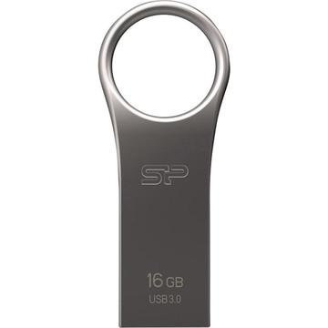 Memorie USB Silicon Power memory USB Jewel J80 16GB USB 3.0 COB Silver Metal