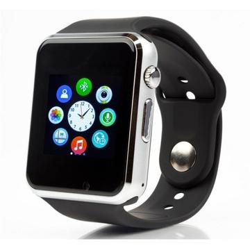 Smartwatch Cronos Joy argintiu, curea silicon negru