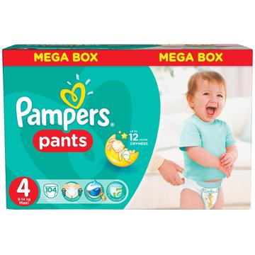 Scutece Pampers Active Baby Pants 4 Mega Box Pack 104 buc
