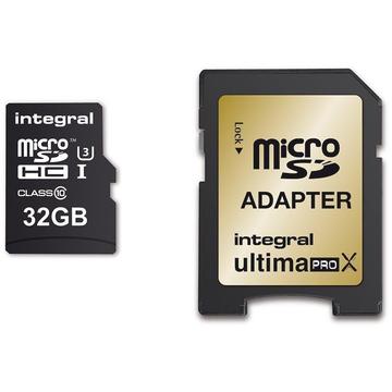 Card memorie Integral UltimaProX Gold microSDHC/XC 32GB Read/Write (95/90MB/s)