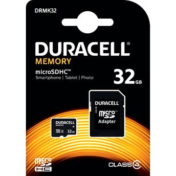 Card memorie Micro SDHC C10 UHS-I U1 Performance Memory Card Duracell 80MB/s 32Gb + 1ADP