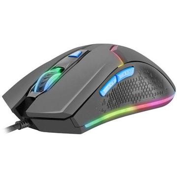 Mouse Natec Fury Gaming HUNTER 4800 DPI optical with software, black