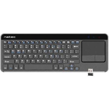 Tastatura Natec Wireless TURBOT with touch pad for SMART TV, 2.4 GHz, X-Scissors