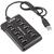 Natec UGO USB HUB 10-Port USB 2.0, active, on/off, power supply, black