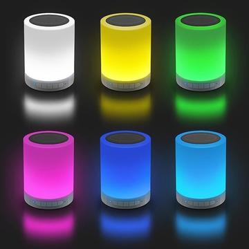 Boxa portabila MEDIATECH LIGHTBOX BT TOUCH - Bluetooth Speaker with Touch Multicolor Lamp & MP3 Player
