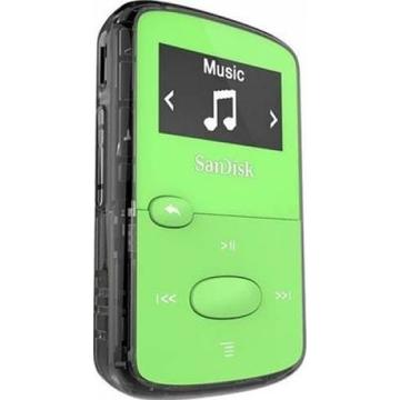 Player SanDisk CLip Jam MP3 8GB, microSDHC, Radio FM, Green
