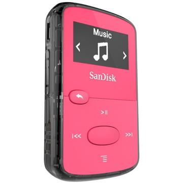 Player SanDisk CLip Jam MP3 8GB, microSDHC, Radio FM, Pink