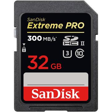 Card memorie SanDisk Extreme PRO SDHC 32GB - 300MB/s UHS-II