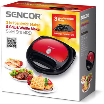 Sandwich maker Sencor 3 in 1 SSM 9404RD