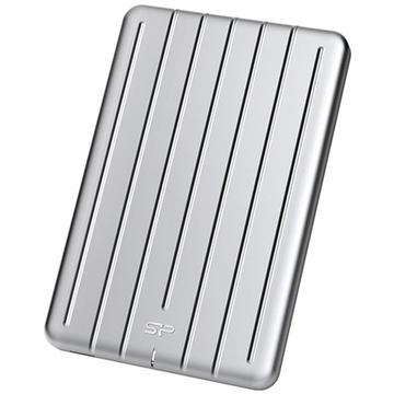 Hard disk extern Silicon Power Armor A75 2.5'' 1TB USB 3.1, thin, shockproof, Silver