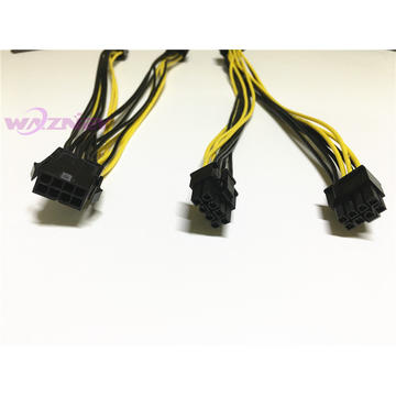 Wazney PCI 8 pin PCI Express to 2 x PCIe 8 (6+2) pin Graphics Video Card PCI-e VGA Splitter Hub Power Cable