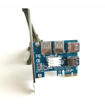 Wazney Expansion adapter 1 to 4 pci-E VER002