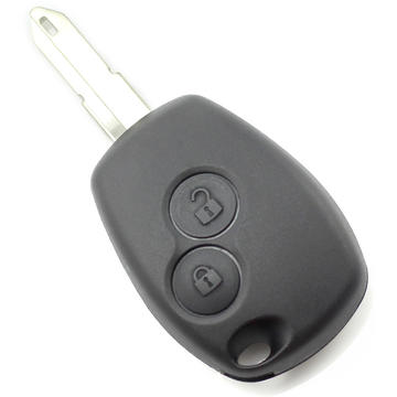 Carcasa cheie, 2 butoane cu suport baterie inox (fara logo) pentru Renault