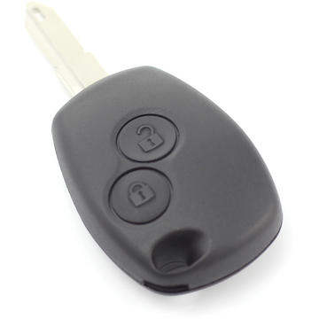 Carcasa cheie, 2 butoane cu suport baterie inox (fara logo) pentru Renault