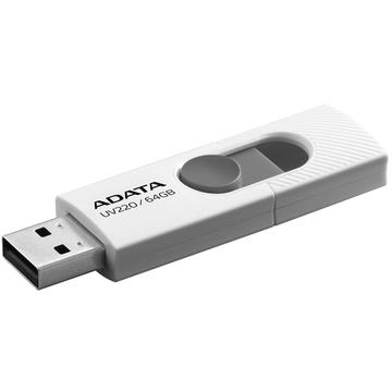 Memorie USB Adata UV220 64GB USB 2.0 Alb/Gri
