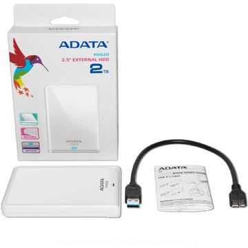 Hard disk extern Adata HV62 2TB USB 3.1 2.5" Alb
