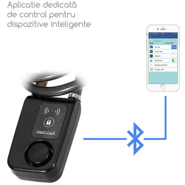 Pegas Antifurt Smart Bluetooth Alarm Rosu