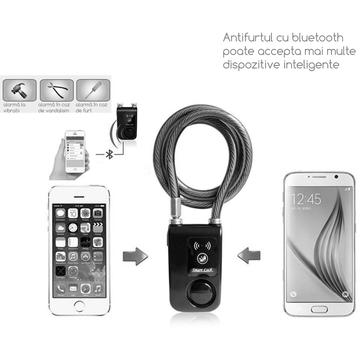 Pegas Antifurt Smart Bluetooth Alarm Rosu