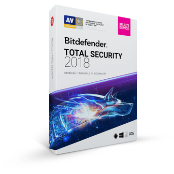 BitDefender Total Security 2018, 1 an, 3 dispozitive DB11911003-RO