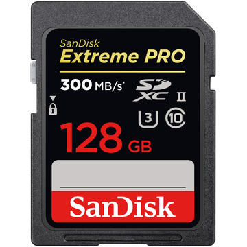 Card memorie SanDisk EXTREME PRO SDXC 128GB UHS-II