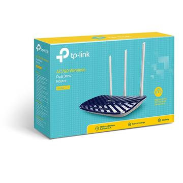Router wireless TP-LINK Archer C20 AC750 , dual band, 3 antena fixe