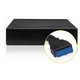 Card reader RaidSonic IcyBox 3,5'' cu panou multiport, 60 tipuri de carduri, USB 3.0