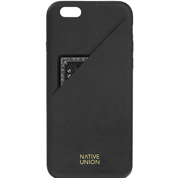Husa Native Union Husa Capac Spate Clic Cu Slot Pentru Card Negru Apple iPhone 7 Plus, iPhone 8 Plus