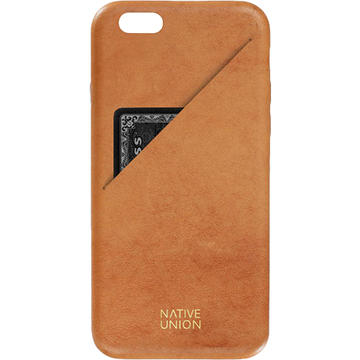 Husa Native Union Husa Capac Spate Clic Cu Slot Pentru Card Maro Apple iPhone 7, iPhone 8