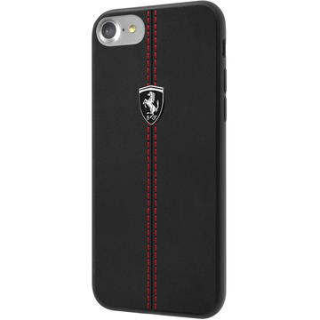 Husa Ferrari Husa Capac Spate Heritage Negru Apple iPhone 7, iPhone 8