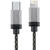 STAR Cablu Date USB Type C La Lightning 1M Aluminiu Alb Negru