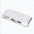 YC-204B USB-C HDMI 4K Adapter Thunderbolt 3 Type C Hub SD Micro SD Card Reader+Type-C Charger Port for MacBook Pro Silver