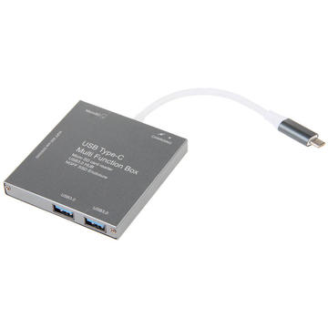 Adaptor C Type, USB 3.0, Micro SD Card Reader Space Gray