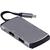 Adaptor USB 3.0 C Type YC-207 cu port de incarcare USB-C, HDMI 4K, SD Card, MicroSD pentru MacBook Pro