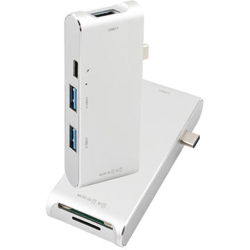 Adaptor USB 3.0 C Type, SD Card, MicroSD pentru MacBook