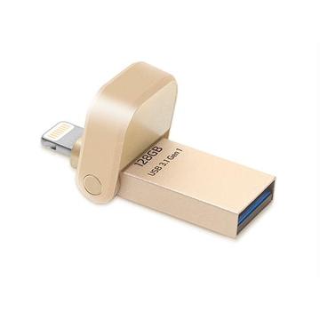 Memorie USB Adata AI920 128GB Lightning/USB 3.1 Gold