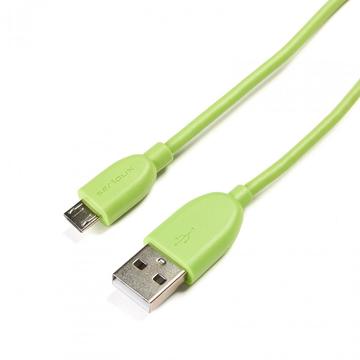 Cablu de date/incarcare Serioux port microUSB, 1m, verde