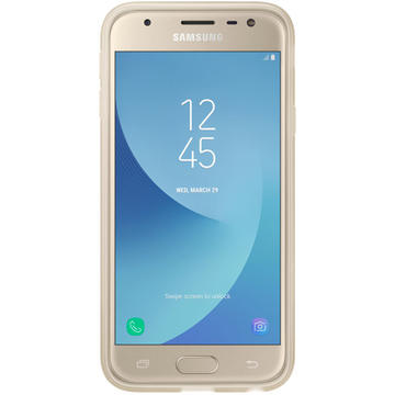 Husa Samsung Galaxy J3 (2017) J330 Jelly Cover Gold