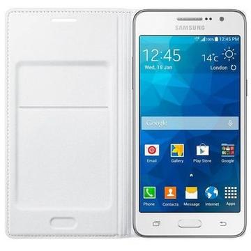 Husa Samsung Flip Wallet pentru Grand Prime G530, White Pearl