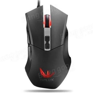 Mouse DeLux M556 Black/Red