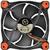Thermaltake Riing 12 High Static Pressure 120mm Red LED Three fans pack